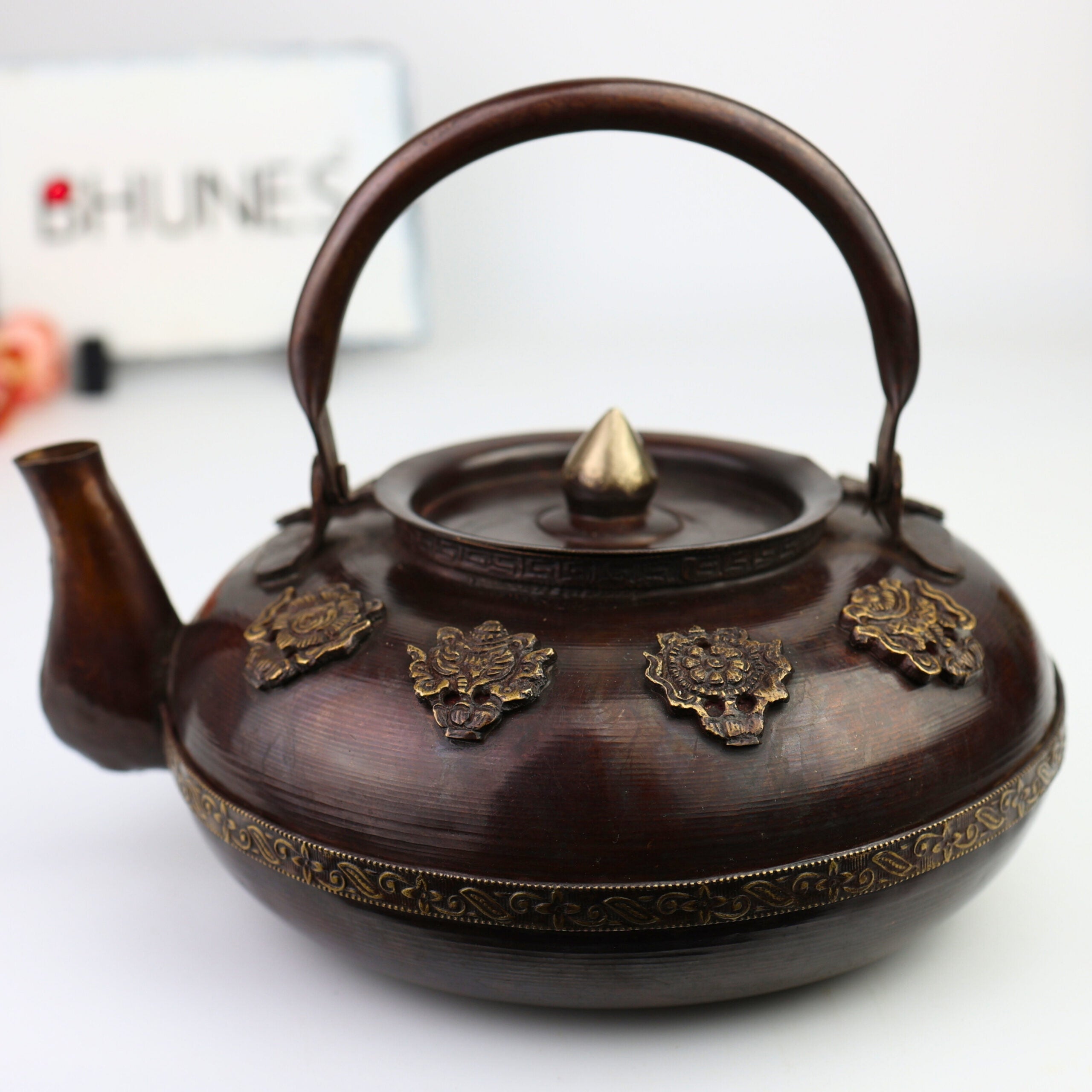 Brass Surahi & Kettles – Vintage Ewer, Pitcher, Pot, Jug | Handcrafted Decorative Gift & Home Décor, Capacity: 400Ml