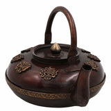 Bhunes Bhunes Brass Surahi & Kettles – Vintage Ewer, Pitcher, Pot, Jug | Handcrafted Decorative Gift & Home Décor, Capacity: 400Ml,Brown, 6 Inch, 1 Piece
