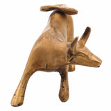 Handcrafted Brass Nandi Bull Sculpture | Vrishabha, Basava, Shiva Vahana Idol for Home, Temple & Vastu,Gold, 2.5 Inch, 1 Piece