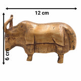 Handcrafted Brass Yak Sculpture – Himalayan Animal Figurine, Antique Brass Home Décor, Strength & Prosperity Symbol,Gold, 2.5 Inch, 1 Piece