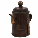 Handcrafted Brass Lota Jug | Vintage Peetal Kalash Surahi | Traditional Indian Pooja Water Pot for Temple & Home Décor,Brown, 9 Inch, 1 Piece