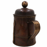 Handcrafted Brass Lota Jug | Vintage Peetal Kalash Surahi | Traditional Indian Pooja Water Pot for Temple & Home Décor,Brown, 9 Inch, 1 Piece