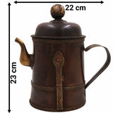 Handcrafted Brass Lota Jug | Vintage Peetal Kalash Surahi | Traditional Indian Pooja Water Pot for Temple & Home Décor,Brown, 9 Inch, 1 Piece