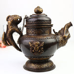 Handcrafted Brass Kettle Idol