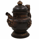 Handcrafted Brass Kettle Idol – Vintage Peetal Chai Ketli | Traditional Indian Tea Pot Pital Surahi for Home Temple & Ethnic Decor,Brown, 7 Inch, 1 Piece