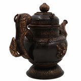Handcrafted Brass Kettle Idol – Vintage Peetal Chai Ketli | Traditional Indian Tea Pot Pital Surahi for Home Temple & Ethnic Decor,Brown, 7 Inch, 1 Piece