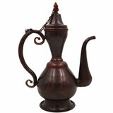 Handcrafted Peetal Brass Kettle Idol – Traditional Indian Surahi | Pital Chai Pot , Decor & Vintage Gifting,Brown, 11 Inch, 1 Piece