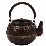 Bhunes Bhunes Brass Surahi & Kettles – Vintage Ewer, Pitcher, Pot, Jug | Handcrafted Decorative Gift & Home Décor, Capacity: 400Ml,Brown, 6.5 Inch, 1 Piece