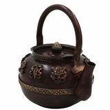 Bhunes Bhunes Brass Surahi & Kettles – Vintage Ewer, Pitcher, Pot, Jug | Handcrafted Decorative Gift & Home Décor, Capacity: 400Ml,Brown, 6.5 Inch, 1 Piece