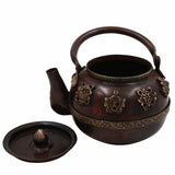 Bhunes Bhunes Brass Surahi & Kettles – Vintage Ewer, Pitcher, Pot, Jug | Handcrafted Decorative Gift & Home Décor, Capacity: 400Ml,Brown, 6.5 Inch, 1 Piece