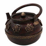 Bhunes Bhunes Brass Surahi & Kettles – Vintage Ewer, Pitcher, Pot, Jug | Handcrafted Decorative Gift & Home Décor, Capacity: 400Ml,Brown, 6.5 Inch, 1 Piece