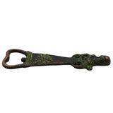 Bhunes Brass Bastar Art Bottle Opener, Tribal Handmande Opener,Green, 5.5 Inch, 1 Piece