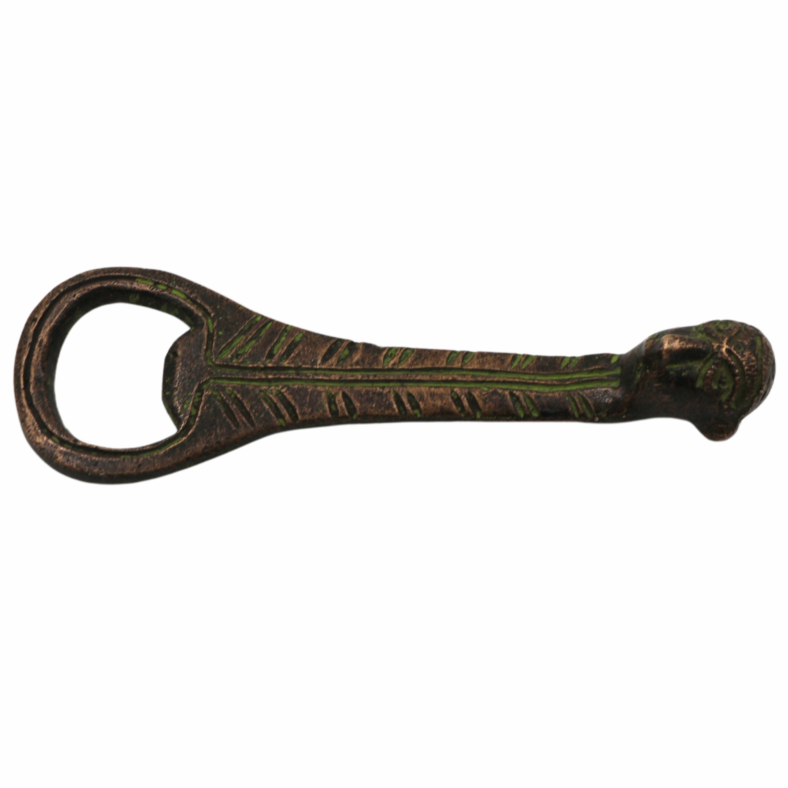 Brass Bastar Art Bottle Opener, Tribal Handmande Opener