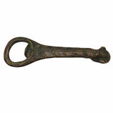 Bhunes Brass Bastar Art Bottle Opener, Tribal Handmande Opener,Gold, 4 Inch, 1 Piece