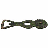Bhunes Brass Bastar Art Bottle Opener, Tribal Handmande Opener,Green, 5 Inch, 1 Piece