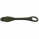 Bhunes Brass Bastar Art Bottle Opener, Tribal Handmande Opener,Green, 5 Inch, 1 Piece