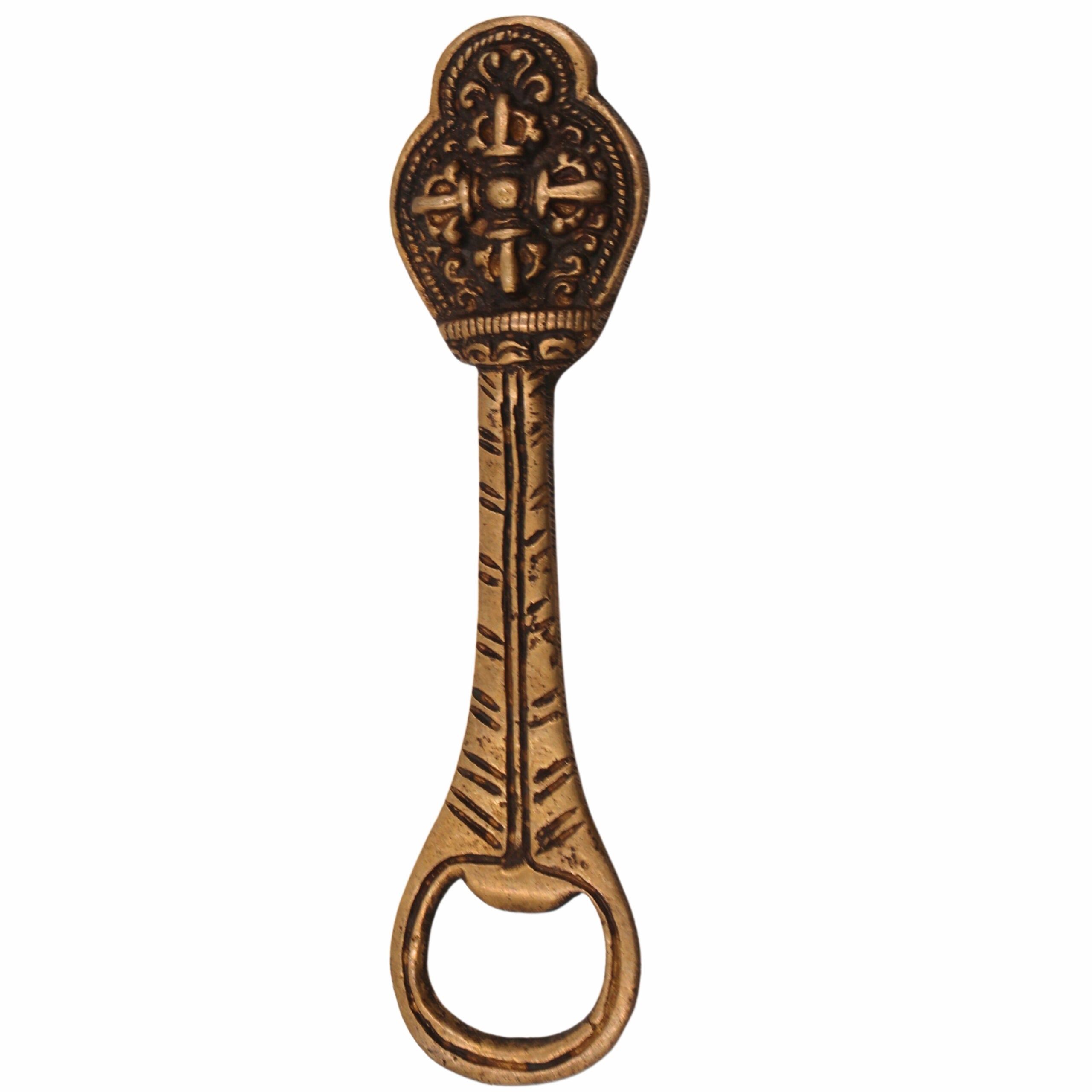 Brass Bastar Art Bottle Opener, Tribal Handmande Opener