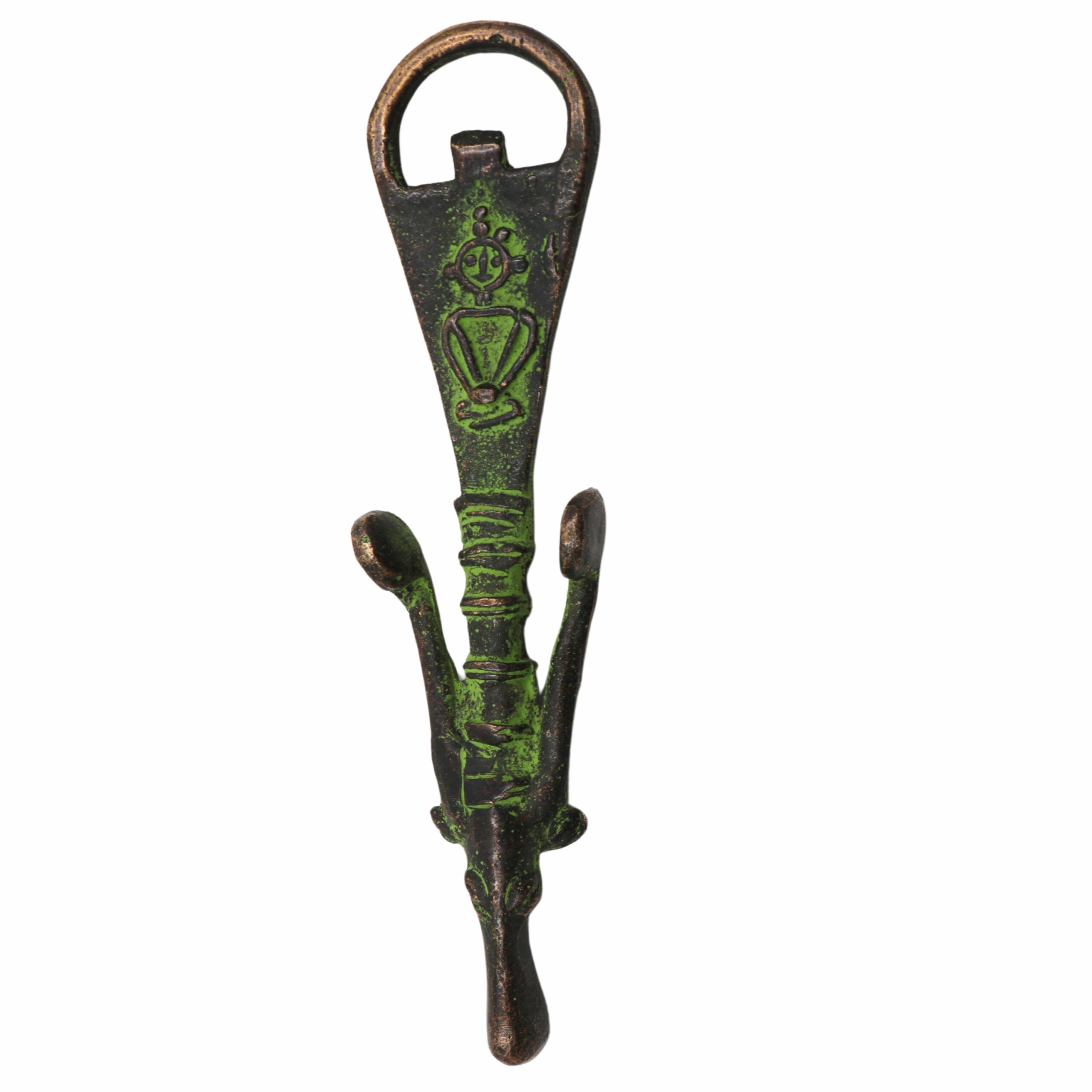 Brass Bastar Art Bottle Opener, Tribal Handmande Opener