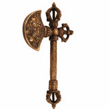 Brass Phurba Vajra Idol, Tibetan Dorje Kila Dagger of Vajrakilaya for Tantric Rituals, Meditation & Protection,Gold, 10 Inch, 1 Piece