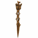 Brass Phurba Vajrakilaya Idol – Tibetan Dorje Vajra Kila Purbha Ritual Dagger for Puja, Tantra, and Spiritual Protection