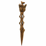 Brass Phurba Vajrakilaya Idol – Tibetan Dorje Vajra Kila Purbha Ritual Dagger for Puja, Tantra, and Spiritual Protection