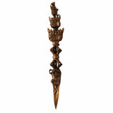 Brass Phurba Tibetan Vajra | Buddhist Ritual Dagger | Dorje Phurbu For Meditation, Tantra & Energy Cleansing