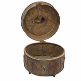 Handcrafted Brass Dogra Box Idol – Traditional Peetal Kumkum Sindoor Storage with Tribal Dhokra Art | Bastar Pital Moorti Box for Pooja & Decor