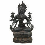 Brass Tara Maa Idol | Mahavidya Ugra Tara Devi Murti | Neela Saraswati Pital Statue for Pooja, Home Temple & Gift