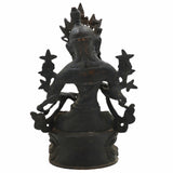 Brass Tara Maa Idol | Mahavidya Ugra Tara Devi Murti | Neela Saraswati Pital Statue for Pooja, Home Temple & Gift,Black, 10.5 Inch, 1 Piece
