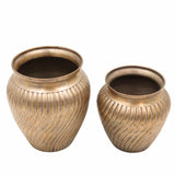 Bhunes Brass Vintage Flower Vase – Handcrafted Decorative Phooldaan For Home & Office Décor,Gold, 4.5 Inch, 1 Piece