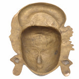 Bhunes Brass Vintage Hindu Deity Antique Face – Handcrafted Brass Divine Idol For Home & Temple Décor,Gold, 6 Inch, 1 Piece