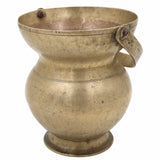 Handcrafted Brass Kamandal | Antique Pital Kamandalu Kalash for Ganga Jal, Pooja, Rishi-Sanyasi Use, Spiritual Tamba Lota, Hindu Vedic Water Pot,Gold, 6.5 Inch, 1 Piece