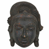 Brass Vintage Hindu Deity Antique Face – Handcrafted Brass Divine Idol For Home & Temple Décor