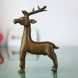 Brass Handcrafted Deer Idol – Mrig, Harin, Chital Murti, Pital / Pittal Sculpture for Home, Office & Mandir Decor