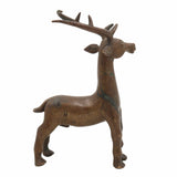 Brass Handcrafted Deer Idol – Mrig, Harin, Chital Murti, Pital / Pittal Sculpture for Home, Office & Mandir Decor,Brown, 5 Inch, 1 Piece