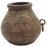 Bhunes Antique Brass Loota, Lota Poja Cambu, Water Loota, Jal Lota, Poja Cambu, Lotiya, Gangajali Stoup,Brown, 5.5 Inch, 1 Piece
