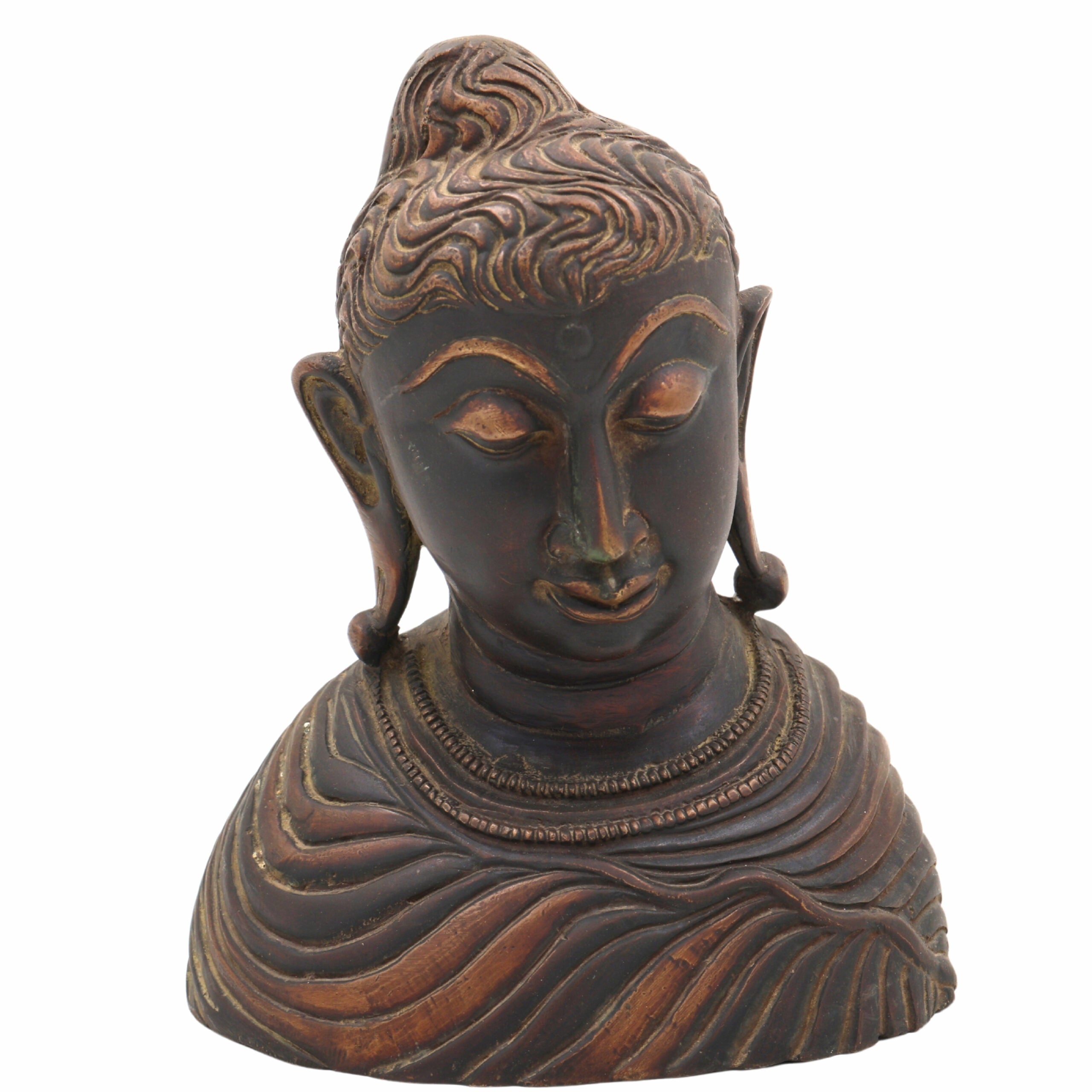 Handcrafted Brass Gautam Buddha Face Idol