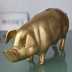 Brass Handcrafted Piggy Bank Gullak | Traditional Peetal Pital Coin Bank Idol | Vintage Money Box Murti Showpiece for Home Decor & Gifts