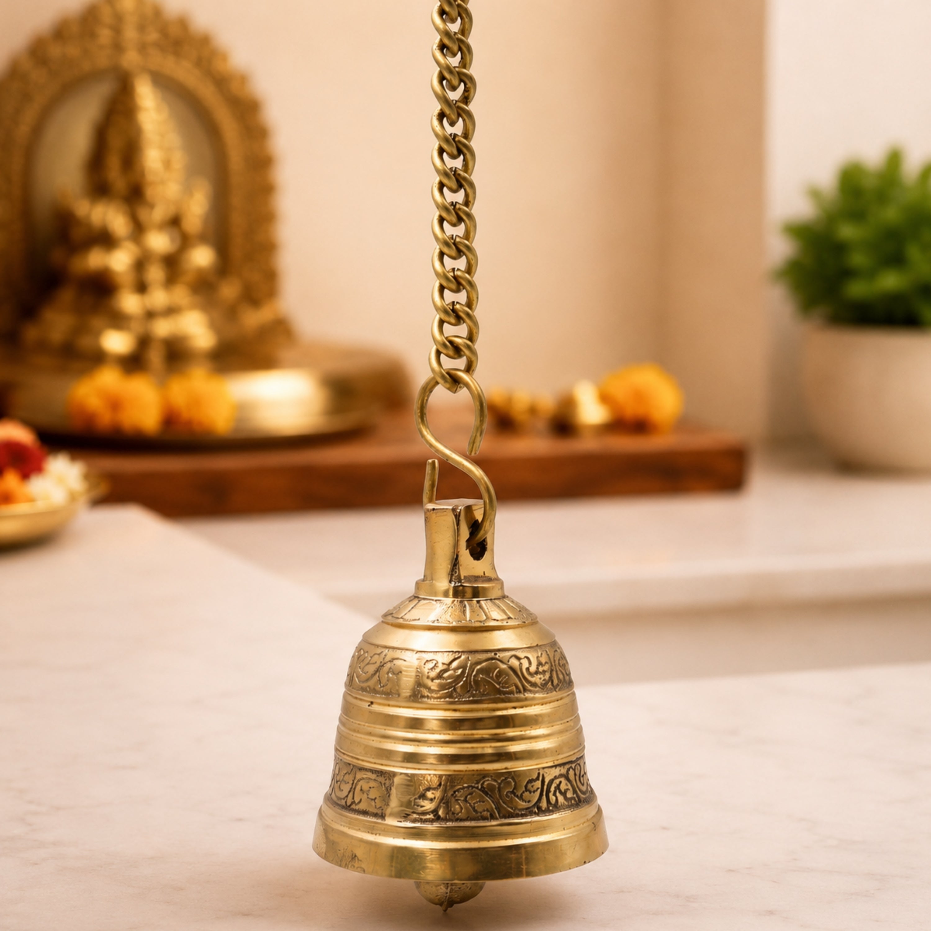 Antique Finish Brass Hanging 