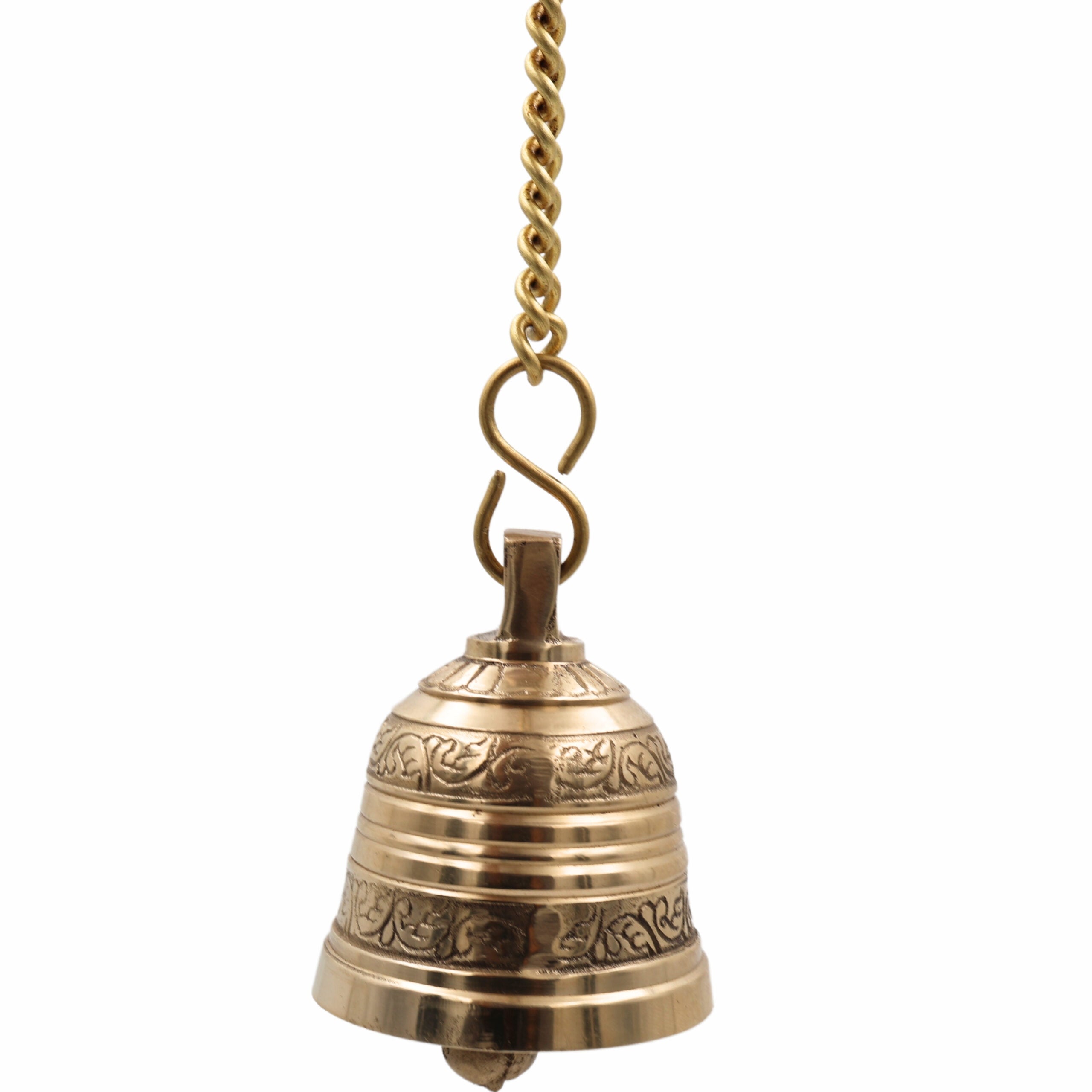 Brass Hanging Pooja Bell – Handcrafted Temple Ghanti For Home, Mandir & Auspicious Rituals
