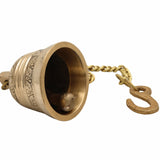 Bhunes Brass Hanging Pooja Bell – Handcrafted Temple Ghanti For Home, Mandir & Auspicious Rituals,Gold, 3 Inch, 1 Piece