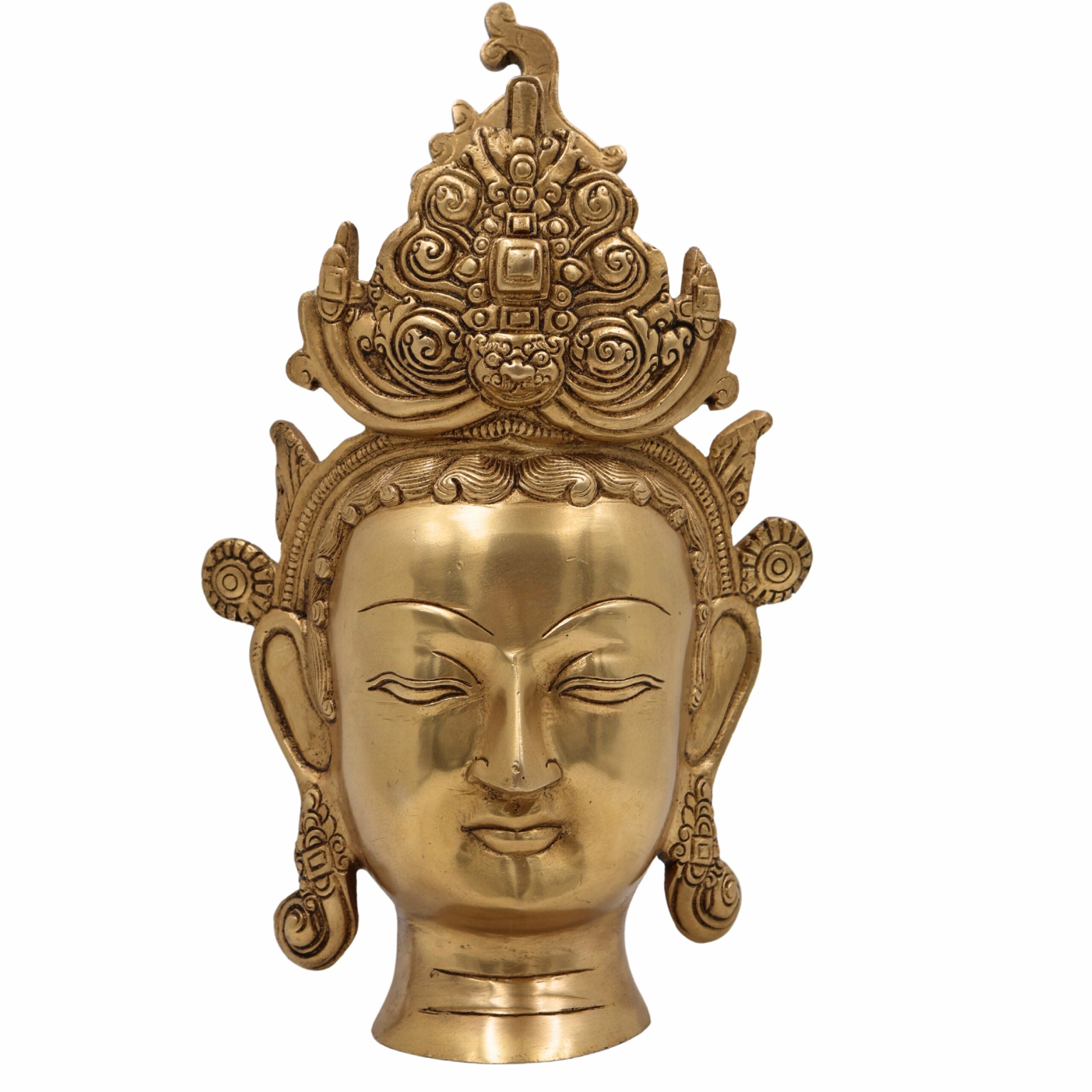 Brass Tara Maa Face Wall Hanging Idol