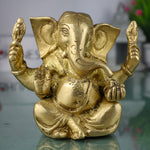 Handcrafted Brass Ganesha Idol | Vinayaka Ganpati Murti for Pooja, Vastu & Decor | Antique Finish Siddhivinayak Ganapati Statue for Home & Gifting