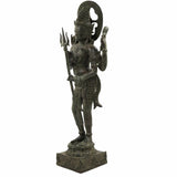 Brass Shiva Idol – Mahadev, Bholenath, Adiyogi, Nataraja, Rudra Murti for Home Temple, Pooja, Decor & Gift,Gold, 21.5 Inch, 1 Piece