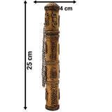 Handcrafted Brass Farman Dhoop Stand | Antique Peetal Scroll Holder for Pooja | Sambrani Agarbatti Burner for Moorthi, Murti, Vigraha, Devata Idols & Temple Decor,Gold, 10 Inch, 1 Piece