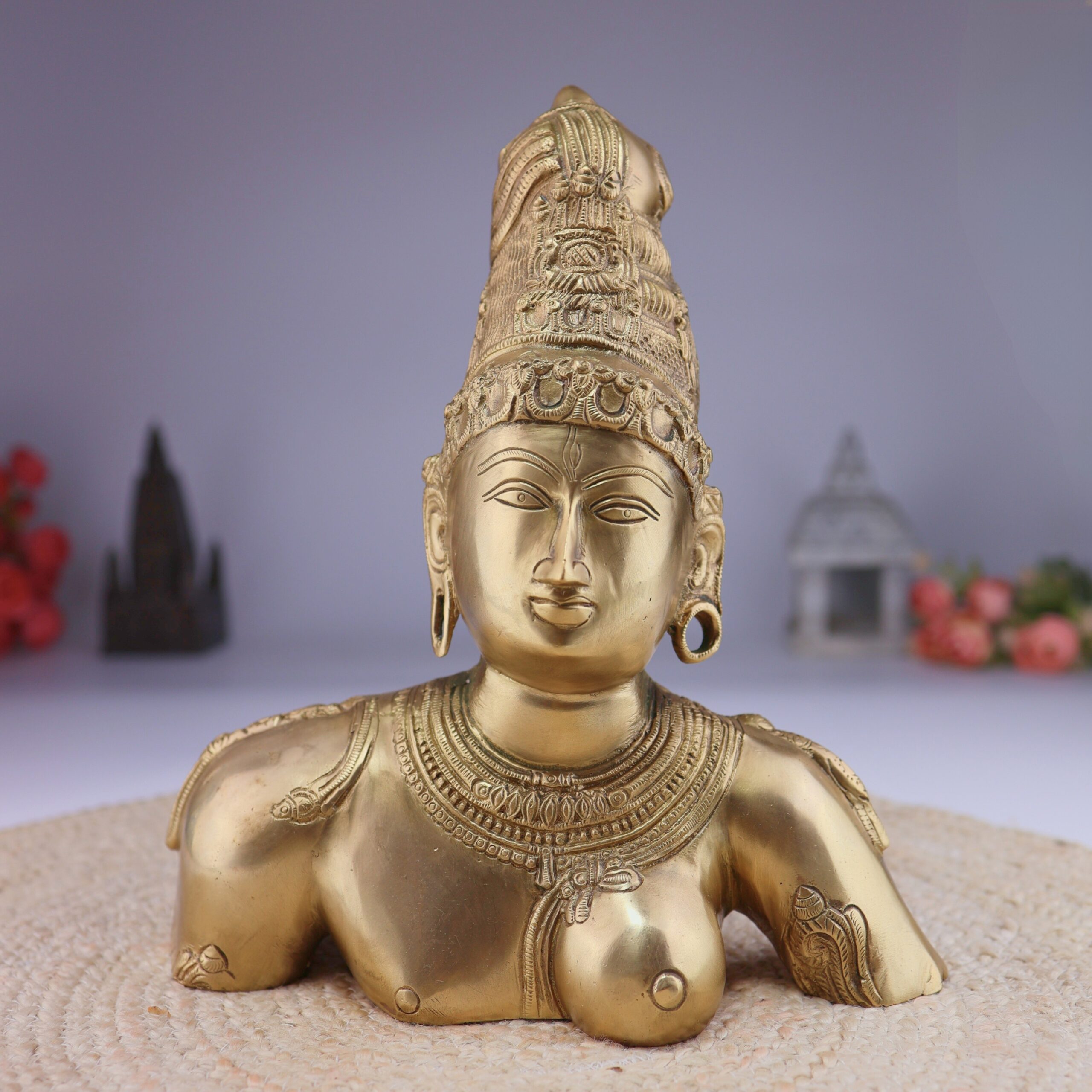 Ardhanarishwara Brass Head Idol
