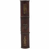 Handcrafted Brass Farman Dhoop Stand, Peetal Agarbatti Holder, Sambrani Burner & Antique Scroll Box for Pooja, Ibadat, Ardas & Home Mandir Decor,Gold, 9 Inch, 1 Piece