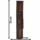 Handcrafted Brass Farman Dhoop Stand, Peetal Agarbatti Holder, Sambrani Burner & Antique Scroll Box for Pooja, Ibadat, Ardas & Home Mandir Decor,Gold, 9 Inch, 1 Piece