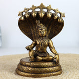 Brass Bal Krishna on Sheshnag Idol