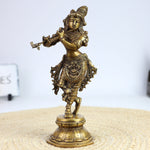 Handcrafted Brass Krishna Idol